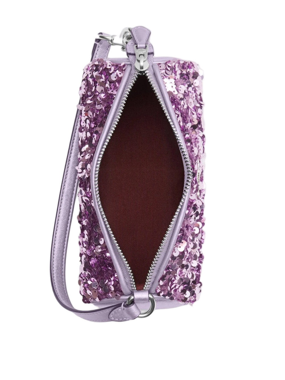 SOLD: Coach Nolita Lavender Sequin Barrel Mini Bag - Picture 4 of 7